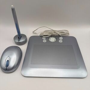 Wacom Bamboo Graphics Tablet with Pen & Wireless Mouse Tested Working